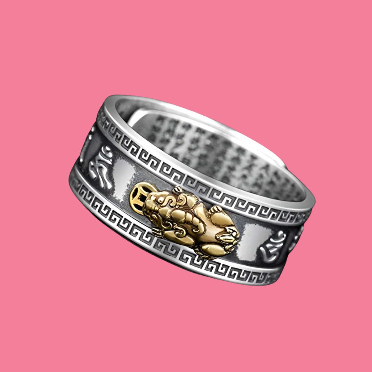 Feng Shui Pixiu Mantra Ring